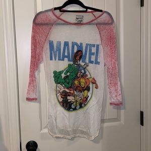 Marvel baseball tee